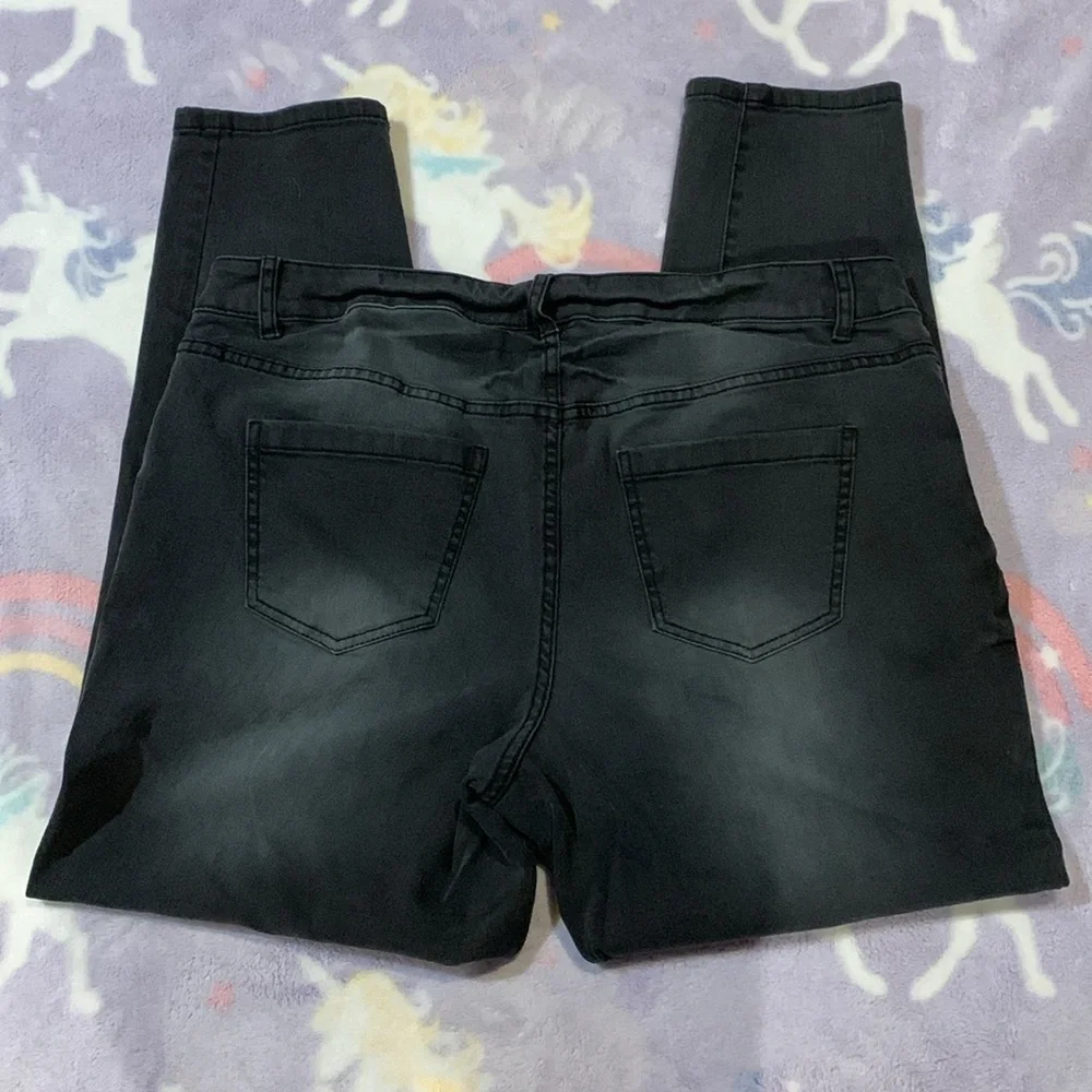 Lane Bryant GenuisFit Skinny Jeans Washed Black - Picture 2 of 7